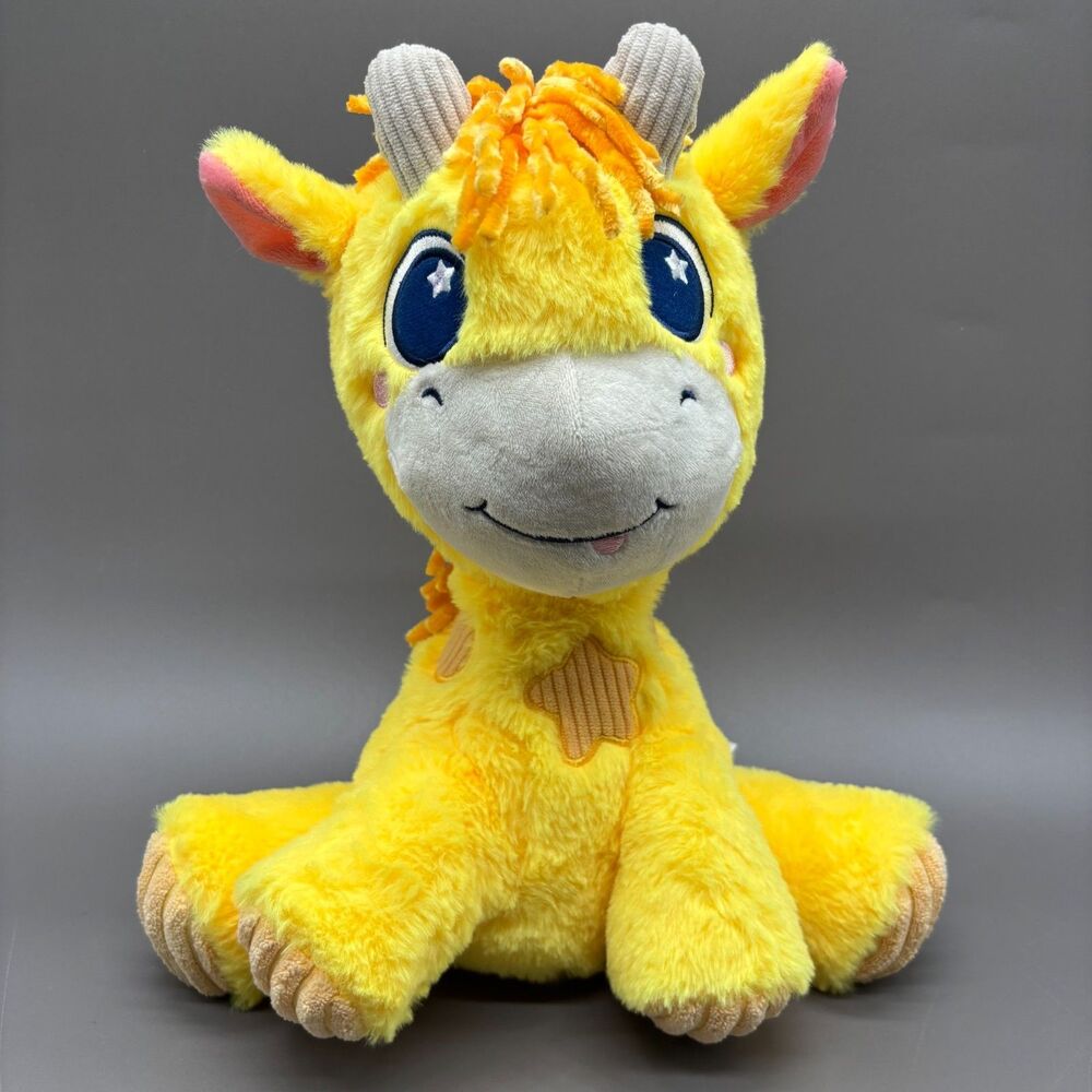 Playskool Giraffe Plush Playtime Pals Stuffed Animal Toy Yellow Hasbro 12"